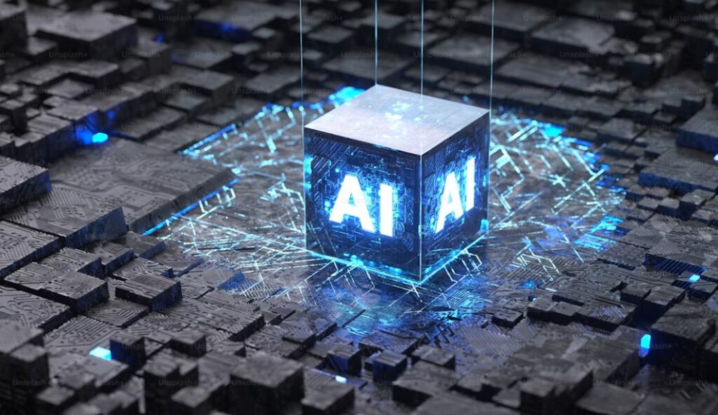 Generative AI technology creating digital content through artificial intelligence innovation